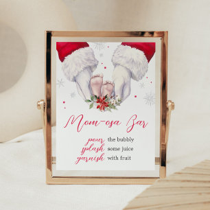 Poster Noël Plus grand Baby shower cadeau Maman Osa Bar