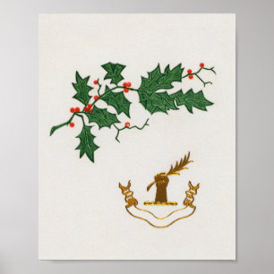 Poster Noël saint branche vacances