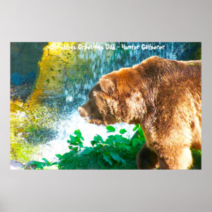 Poster Noël salutations Papa Hunter Gatherer