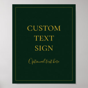 Poster Noël simple   Cartes vertes et cadeaux Panneau per