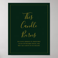 Noël simple | Signe Cette bougie brûle verte