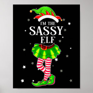 Poster Noël Sy Elf Xmas Funny Family Matching Girls