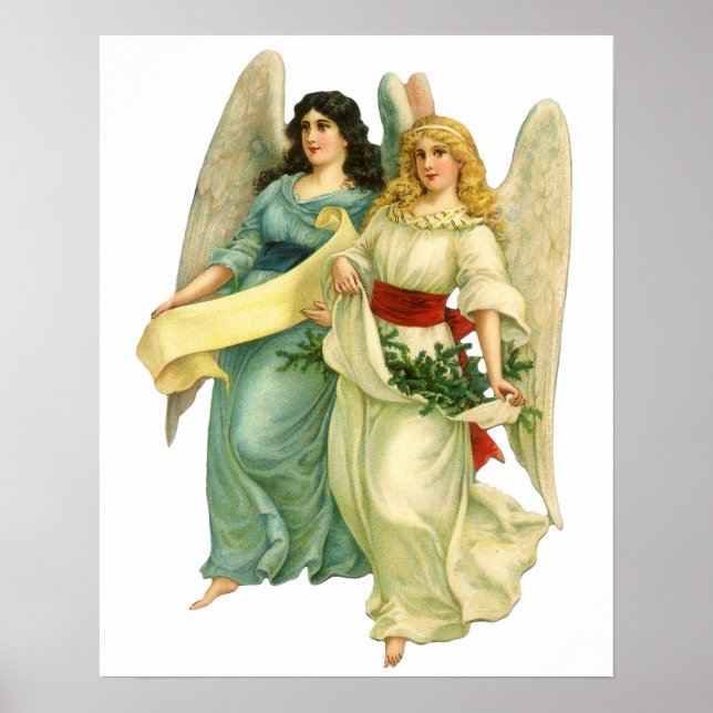 Poster Noël Vintage, Angélique Victorien (Devant)