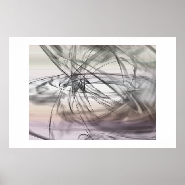 Poster Noir, blanc et un peu bleu (Devant)