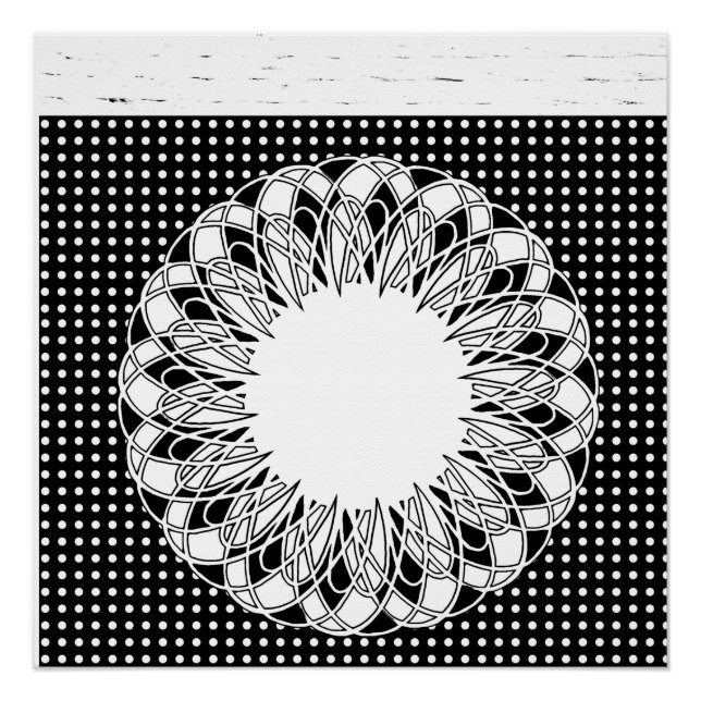 Poster noir et blanc (Devant)