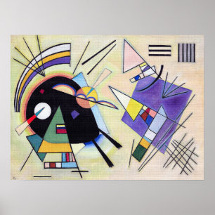 Poster Noir et Violet - Wassily Kandinsky Art Moderne