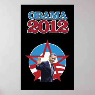 Poster noir Obama 2012