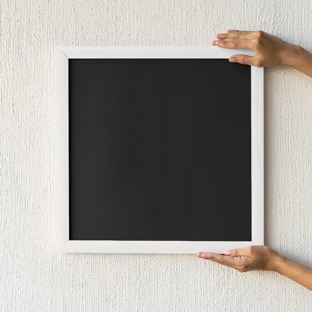 Poster Noir uni (Créateur téléchargé)