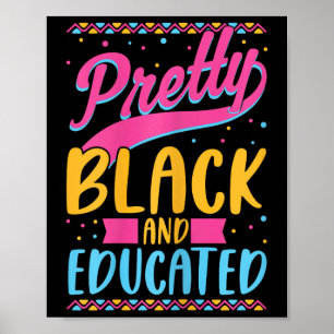 Poster Noirs Et Filles Noires Africaines-Américaines Éduq