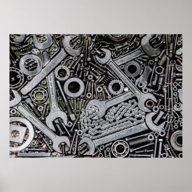 Poster Noix et boulons (Devant)