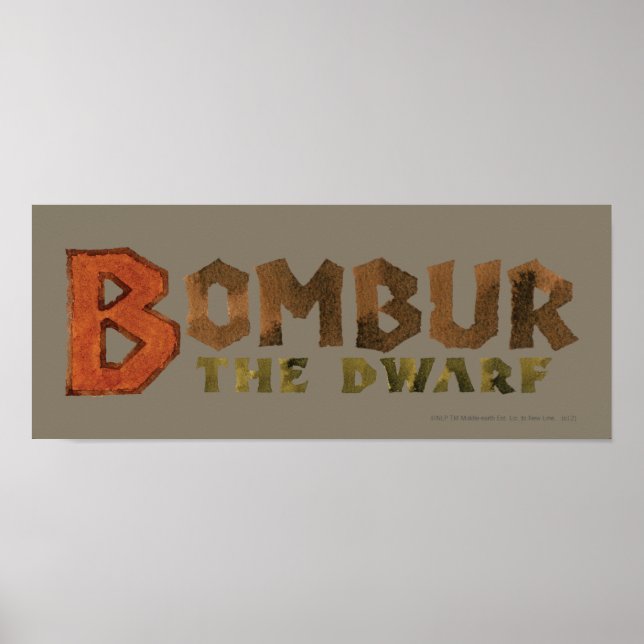 Poster Nom Bombur (Devant)
