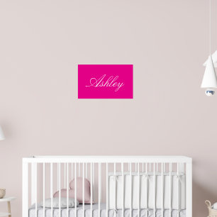 POSTER NOM DE BÉBÉ DE FAMILLE ÉLÉGANT MODERNE SIMPLE ET C