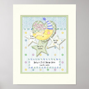 Poster Nom de bébé personnalisé Pépinière murale Art pour