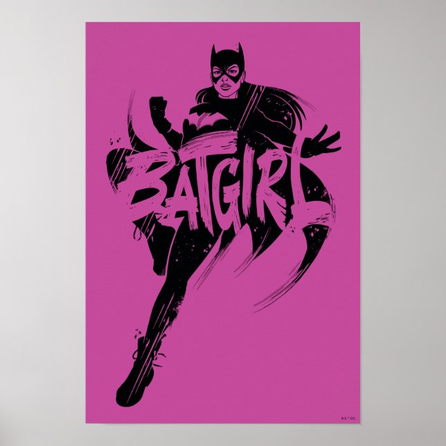 Poster Nom de la brosse d'encre Batgirl (Devant)