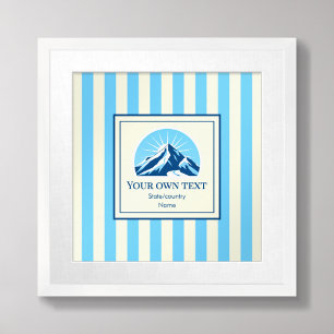 Poster nom de la station de ski Striped Mountain