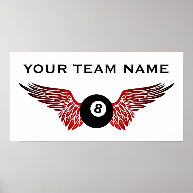 Poster nom de l'équipe de bowling (Devant)