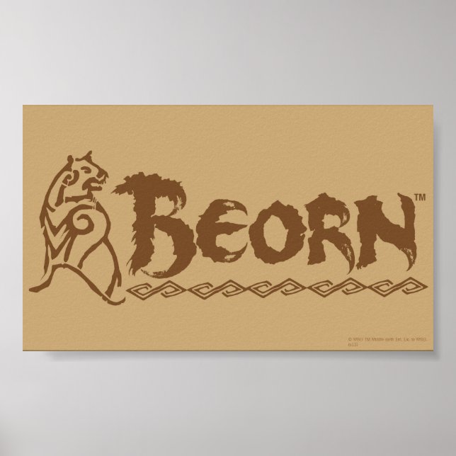 Poster Nom de l'ours BEORN™ (Devant)