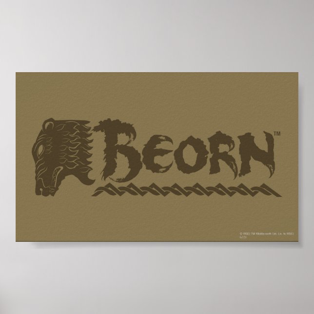 Poster Nom de tête d'ours BEORN™ (Devant)