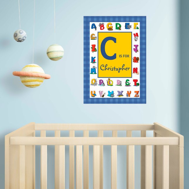 Poster Nom d'enfant personnalisé / Alphabet (Créateur téléchargé)