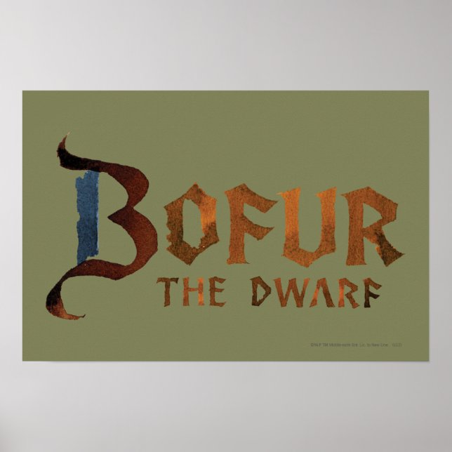 Poster Nom du bofur (Devant)