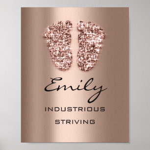Poster Nom Emily Signifiant Nouvelle Parties scintillant 