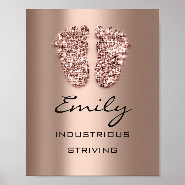 Poster Nom Emily Signifiant Nouvelle Parties scintillant  (Devant)