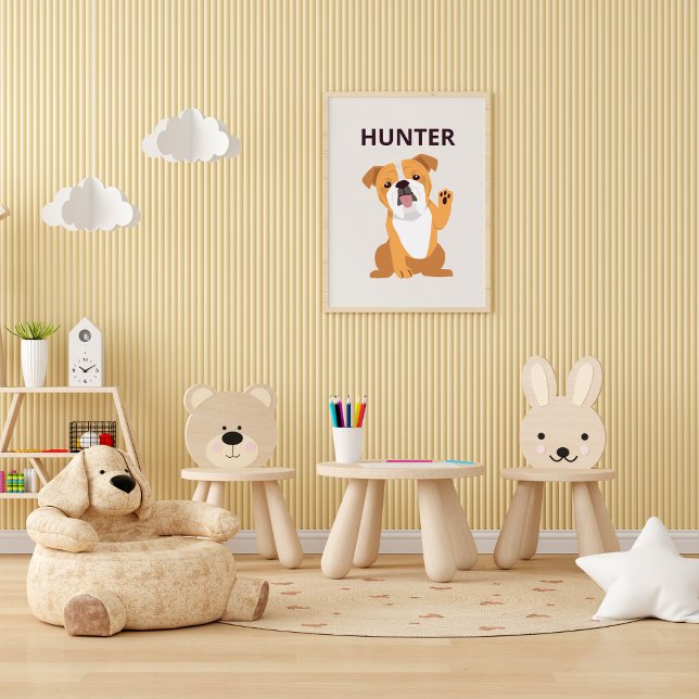 Poster Nom Et Photo Du Chien Personnalisé (Créateur téléchargé)