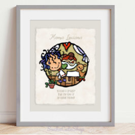 Poster Nom personnalisé ! Cuisinier Italien Cuisiner Spag