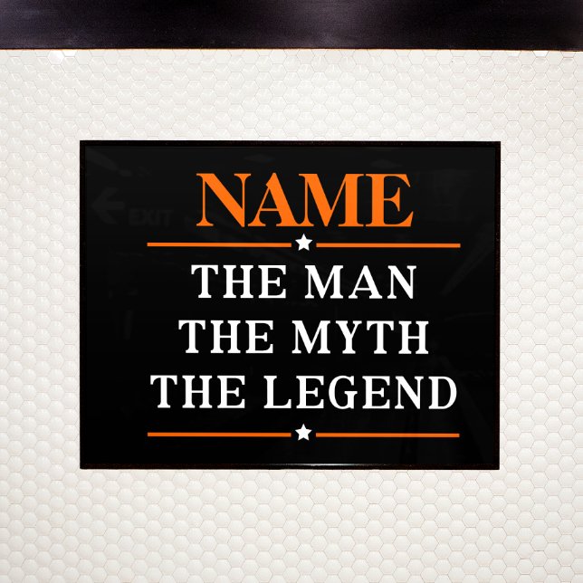 Poster Nom Personnalisé L'Homme Le Mythe La Légende (Créateur téléchargé)