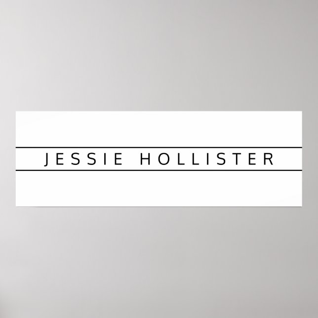 Poster Nom professionnel (Devant)