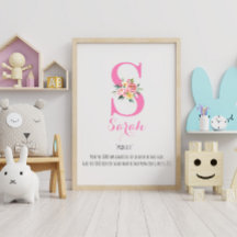 Nom Signification Monogramme Aquarelle Flower