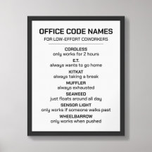 Noms de code Office pour les collègues