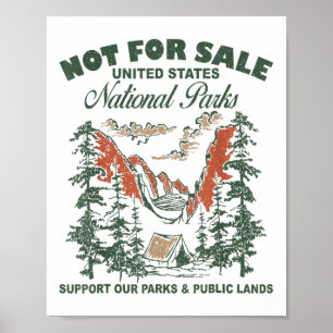 Poster Non À Vendre Parcs Nationaux Soutien Nos Parcs &am
