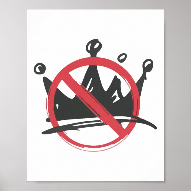Poster Non Chemise Des Rois Non Rois En Amérique Chemise  (Devant)
