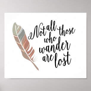 Poster Non tout ceux que Wander sont copie perdue de