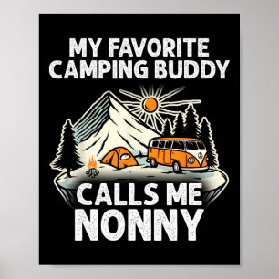 Poster Nonny Campeur Mes Copains de Camping M'appellent N