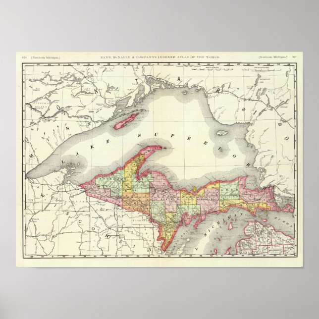 Poster Nord du Michigan (Devant)