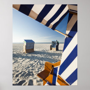 Poster Norderney, îles est de Frisian, Allemagne