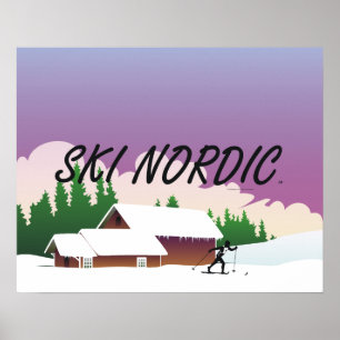 Poster Nordic SUPÉRIEUR de ski