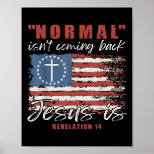 Poster Normal Ne Revient Pas Jésus Est Croix Chrétienne 4