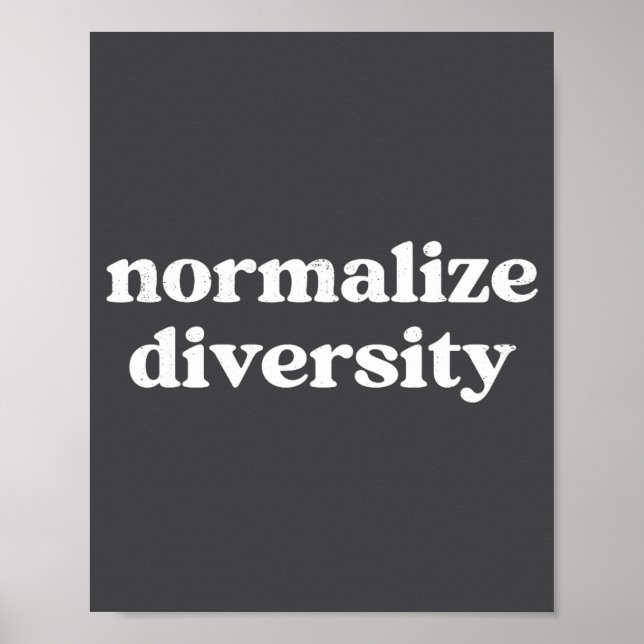 Poster Normaliser la diversité  (Devant)