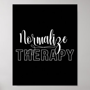 Poster Normaliser l'énoncé de thérapie Soutien Santé ment