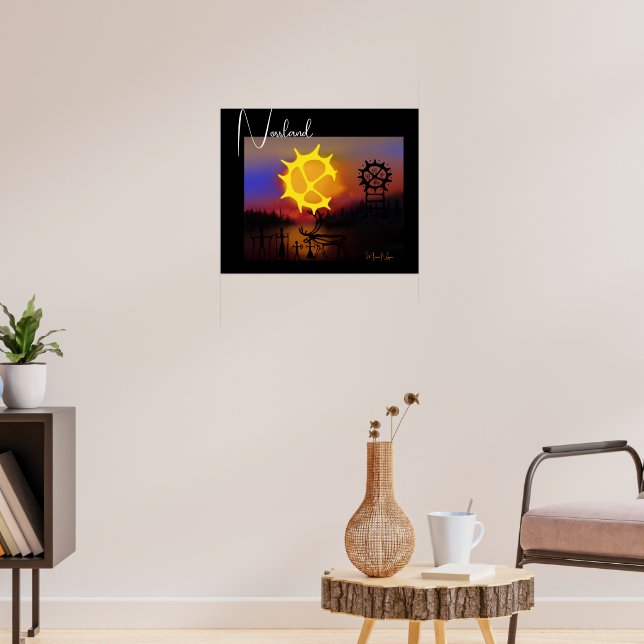 Poster Norrlands kväll (Wohnzimmer 3)