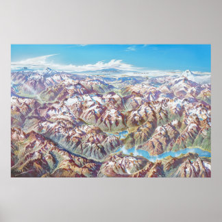 Poster North Cascades National Park Peinture Paysage