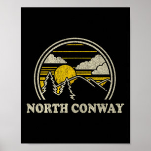Poster North Conway New Hampshire Nh T Shirt Vintage Rand