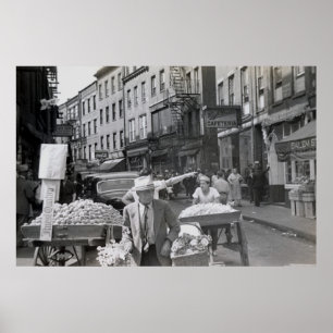 Poster North End, Boston, 1940