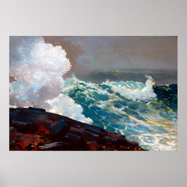 Poster Northeaster par Winslow Homer 1895 (Devant)