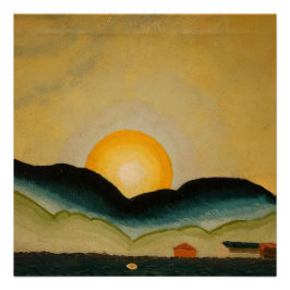 Poster Northport Harbour (1929) Arthur Dove