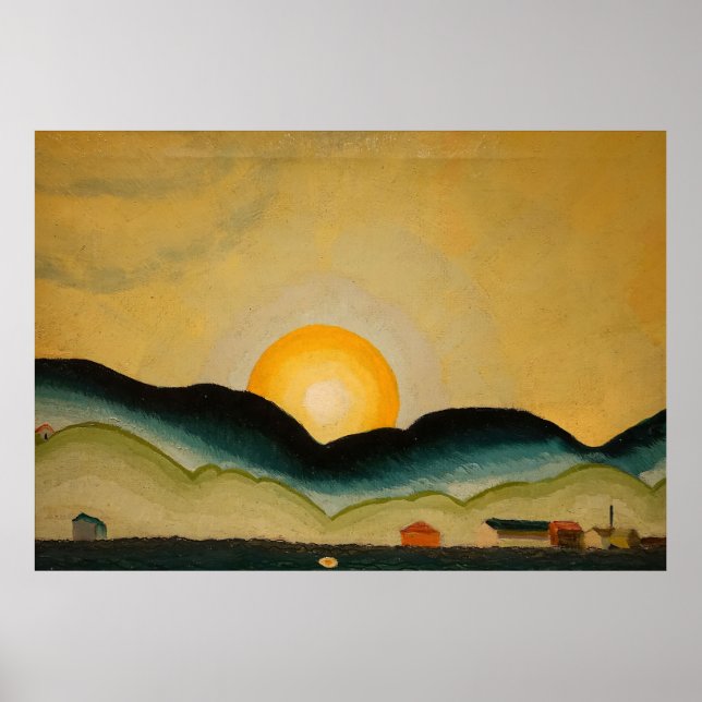 Poster Northport Harbour (1929) Arthur Dove Canvas Imprim (Devant)