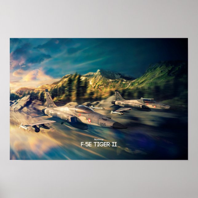 Poster Northrop F-5E Tiger II (Vorne)